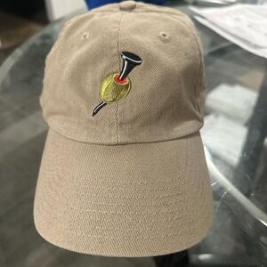Tan adjustable golf cap‎